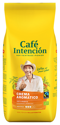 CAFÉ INTENCIÓN Crema Aromatico Fairtrade & bio - 1000g zrno, CZ-BIO-001