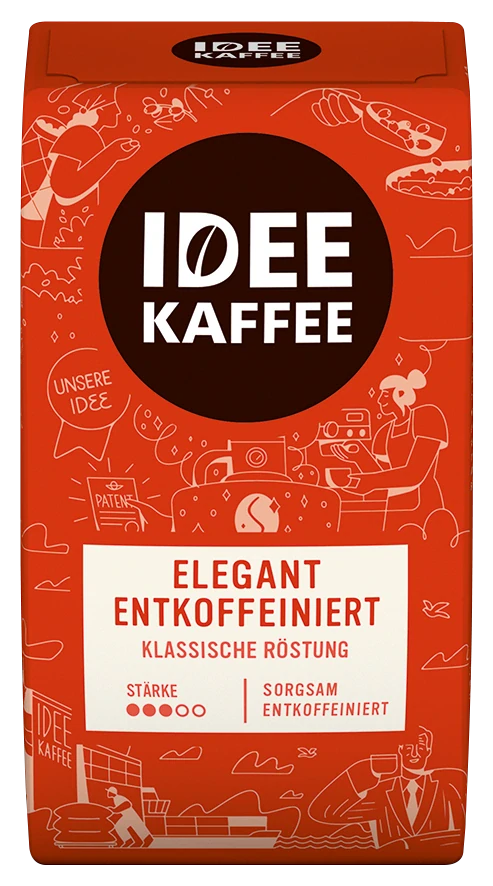 IDEE KAFFEE - 500g - mletá, bez kofeinu