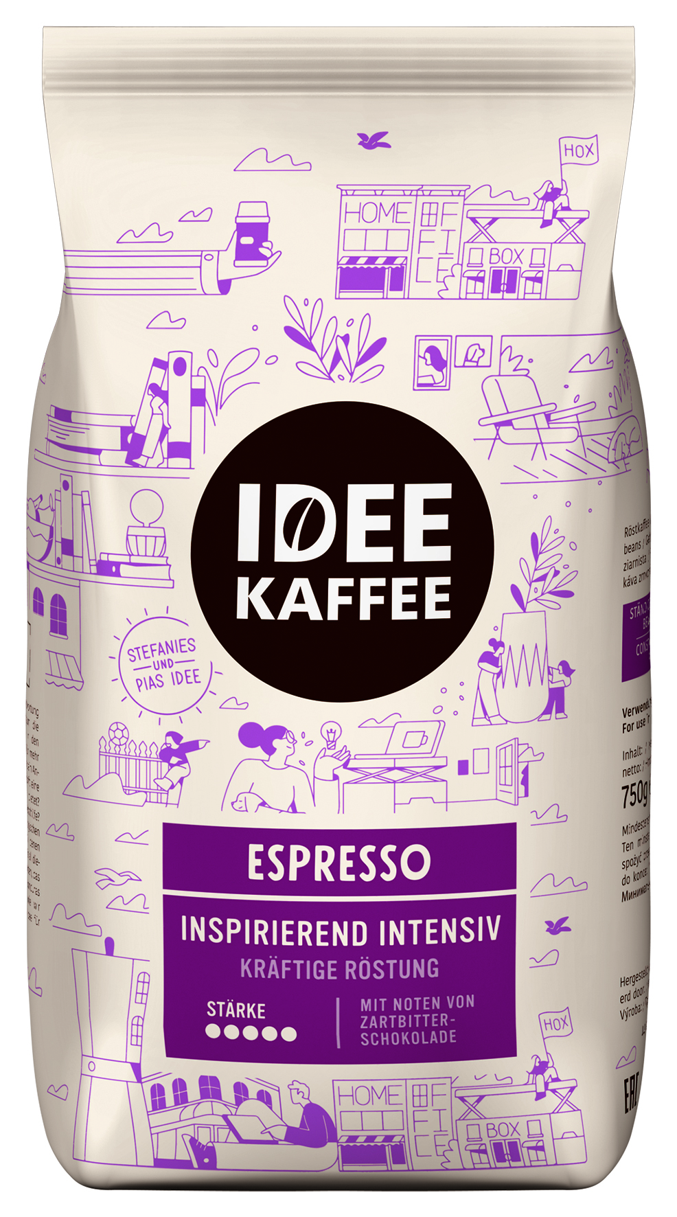 IDEE KAFFEE Espresso Intensiv 1000g zrno