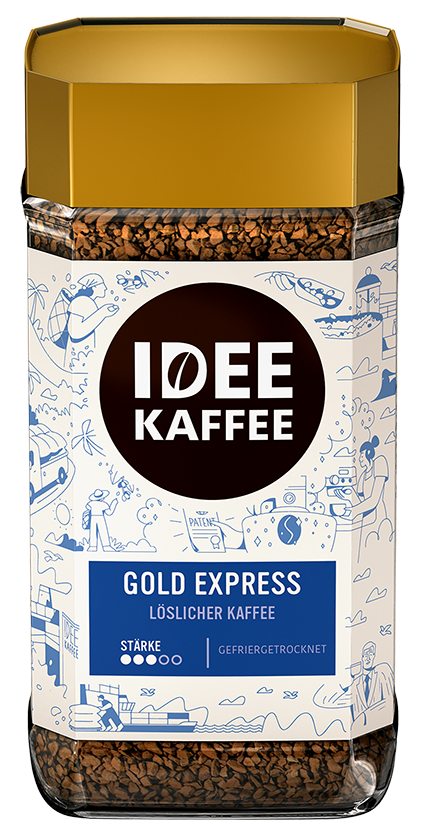 IDEE KAFFEE GOLD EXPRESS - 200g - instantní káva