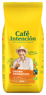 CAFÉ INTENCIÓN Crema Aromatico Fairtrade & bio - 1000g zrno, CZ-BIO-001