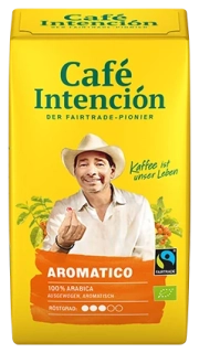 CAFÉ INTENCIÓN Aromatico Fairtrade & bio - 500g - mletá, CZ-BIO-001