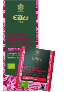 EILLES TEE BIO & FAIRTRADE - ovocný čaj - černý rybíz a brusinka, CZ-BIO-001
